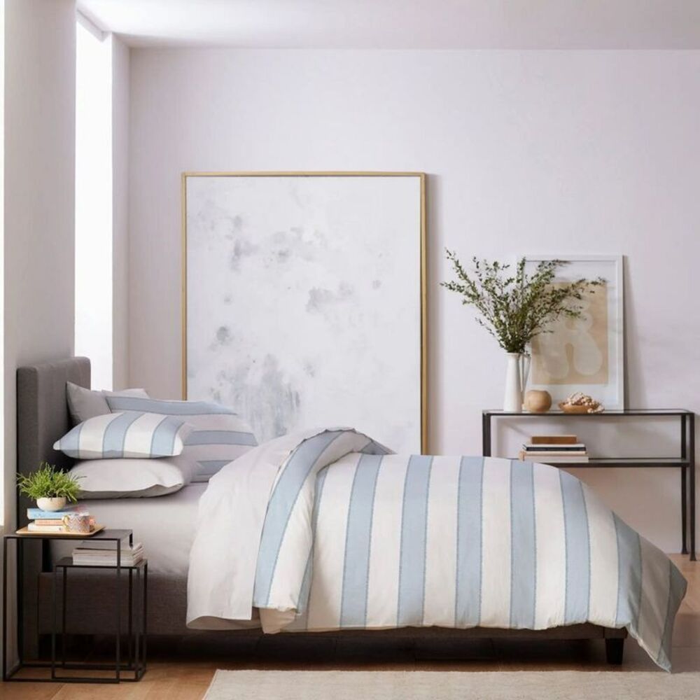 Clean Design Home Aspen Soft Blue Full/Queen Duvet Set